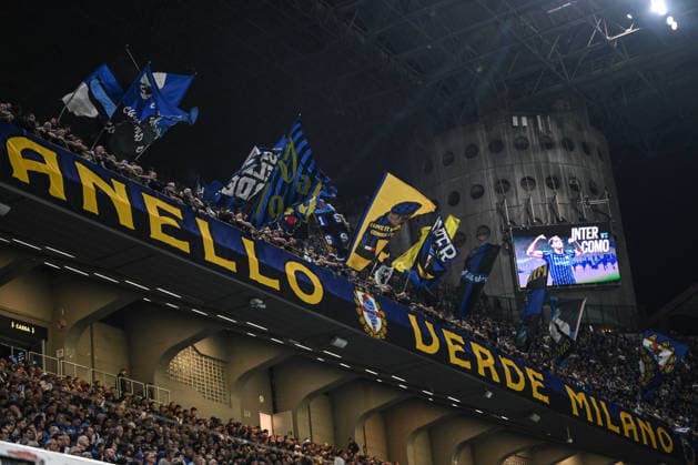 Fc Inter supporters secondo anello verde during the Italian Serie A football match between Inter FC Internazionale and Cagliari Calcio on 17 of Avril 2026 at Giuseppe Meazza San Siro Siro stadium in Milan, Italy. Credit: Tiziano Ballabio  Copyright: xTizianoxBallabio IPAxSportx xipa-agency.netx xx IPA_74029963 IPA_Agency_IPA74029963