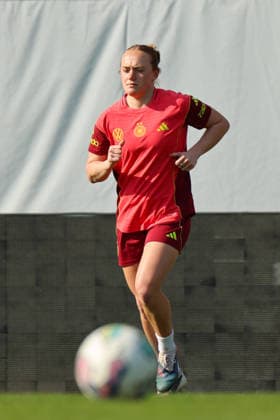 Ried im Innkreis, Österreich 17. April 2026: Vorbereitung auf das Frauen WM-Qualifikationsspiel Österreich vs. Deutschland - Abschlusstraining Im Bild: Lisanne Gräwe Graewe (Deutschland) Copyright: HMBxMedia MadeleinexFantini