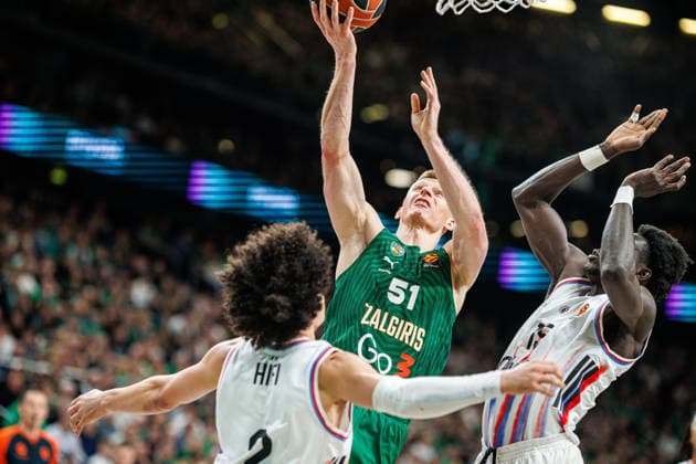 Eurolygos rungtynese Kaune susitiko Kauno Žalgiris ir Paryžiaus Paris . 2026-04-17, Kaunas Kaunas Lietuva Copyright: xErikasxOvcarenkox