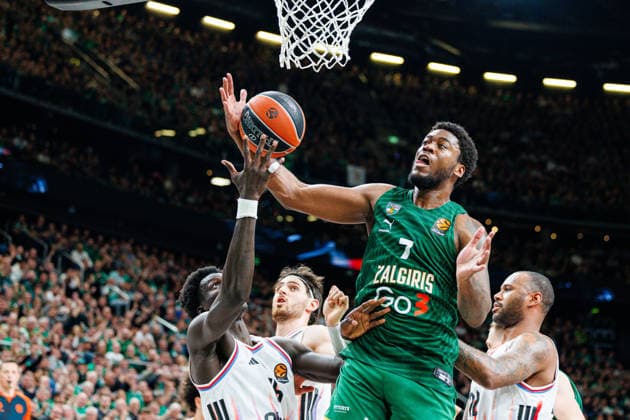 Eurolygos rungtynese Kaune susitiko Kauno Žalgiris ir Paryžiaus Paris . 2026-04-17, Kaunas Kaunas Lietuva Copyright: xErikasxOvcarenkox