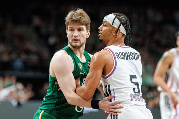 Eurolygos rungtynese Kaune susitiko Kauno Žalgiris ir Paryžiaus Paris . 2026-04-17, Kaunas Kaunas Lietuva Copyright: xErikasxOvcarenkox
