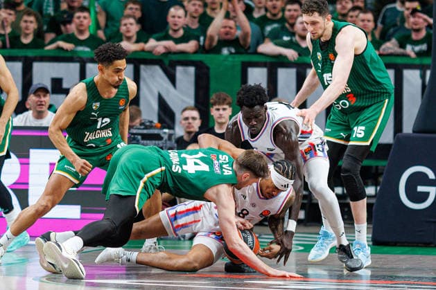 Eurolygos rungtynese Kaune susitiko Kauno Žalgiris ir Paryžiaus Paris . 2026-04-17, Kaunas Kaunas Lietuva Copyright: xErikasxOvcarenkox