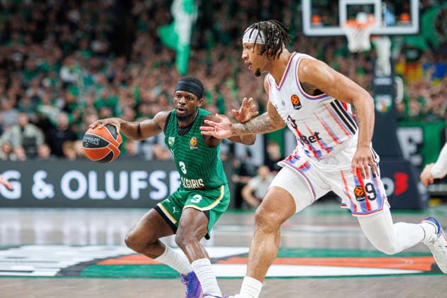 Eurolygos rungtynese Kaune susitiko Kauno Žalgiris ir Paryžiaus Paris . 2026-04-17, Kaunas Kaunas Lietuva Copyright: xErikasxOvcarenkox