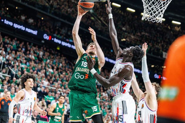 Eurolygos rungtynese Kaune susitiko Kauno Žalgiris ir Paryžiaus Paris . 2026-04-17, Kaunas Kaunas Lietuva Copyright: xErikasxOvcarenkox
