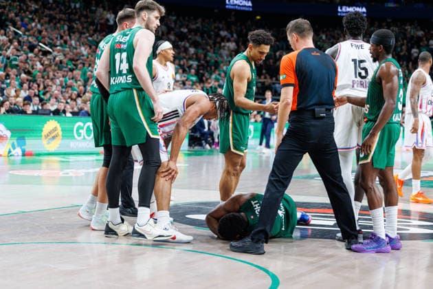 Eurolygos rungtynese Kaune susitiko Kauno Žalgiris ir Paryžiaus Paris . 2026-04-17, Kaunas Kaunas Lietuva Copyright: xErikasxOvcarenkox
