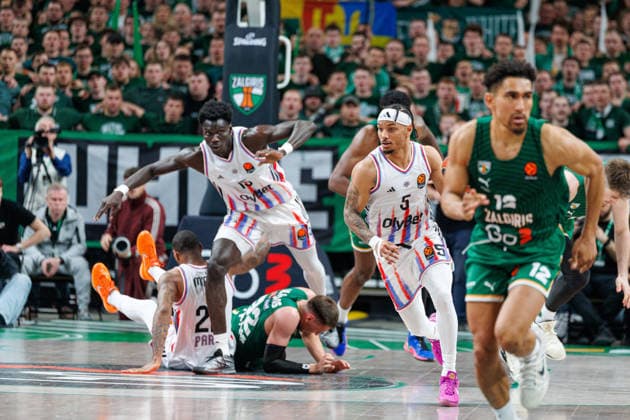 Eurolygos rungtynese Kaune susitiko Kauno Žalgiris ir Paryžiaus Paris . 2026-04-17, Kaunas Kaunas Lietuva Copyright: xErikasxOvcarenkox
