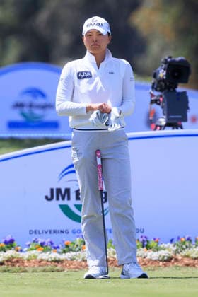 April 17, 2026, Tarzana, California, USA: Jin Young Ko on the 8th hole during Round 2 of the 2026 JM Eagle Championship Los Angeles on Friday April 17, 2026 at the Caballero Country Club in Tarzana, California. ARIANA RUIZ PI Tarzana USA - ZUMAp124 20260417_zaa_p124_023 Copyright: xArianaxRuizx