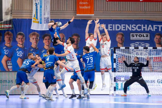 Ole Hagedorn (Nr. 10, VfL Lübeck-Schwartau). VfL Luebeck-Schwartau vs. TuS Ferndorf, Handball, 2. Bundesliga, 17.04.26 Luebeck Schleswig-Holstein Germany Copyright: xAgentur54GradÂ°x xFelixxKoenigx