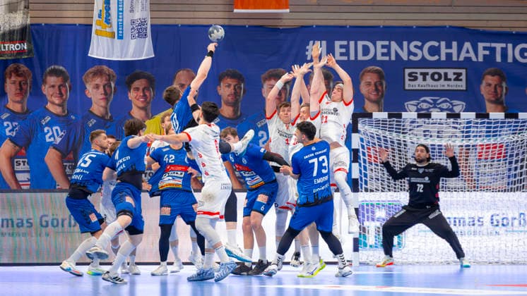 Ole Hagedorn (Nr. 10, VfL Lübeck-Schwartau). VfL Luebeck-Schwartau vs. TuS Ferndorf, Handball, 2. Bundesliga, 17.04.26 Luebeck Schleswig-Holstein Germany Copyright: xAgentur54GradÂ°x xFelixxKoenigx