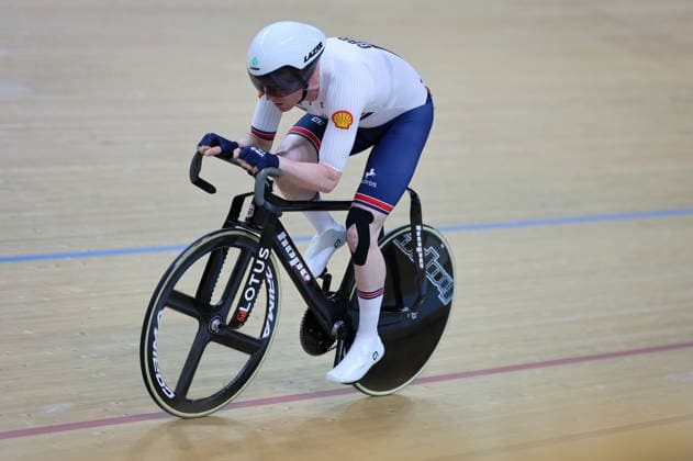 UCI Track World Cup: Hong Kong Picture by Alex Whitehead SWpix.com - 18 04 2026 - Cycling - UCI Track World Cup: Hong Kong - Hong Kong Velodrome, Tseung Kwan O, Hong Kong, China - Women™s Sprint Semifinals Copyright: x xSWpix.comx(t axPhotographyxHubxLtd)xAlexxWhitehead SWpix.comx SWP-3030-12751