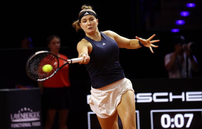 18.04.2026, Deutschland, Stuttgart, Tennis Porsche Tennis Grand Prix, Karolina Muchova (CZE)