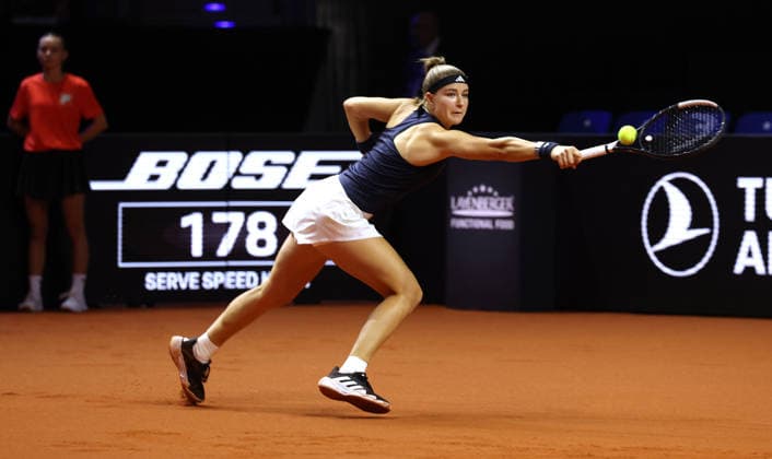18.04.2026, Deutschland, Stuttgart, Tennis Porsche Tennis Grand Prix, Karolina Muchova (CZE)