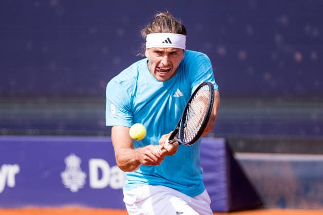 MUNICH, GERMANY - APRIL 18: Alexander Zverev (GER) during the BMW Open by Bitpanda Singles match between Alexander Zverev (GER) vs Flavio Cobolli (ITA) at MTTC Iphitos on April 18, 2026 in Munich, Germany. Bavaria Germany Copyright: xSteffiexWunderlx