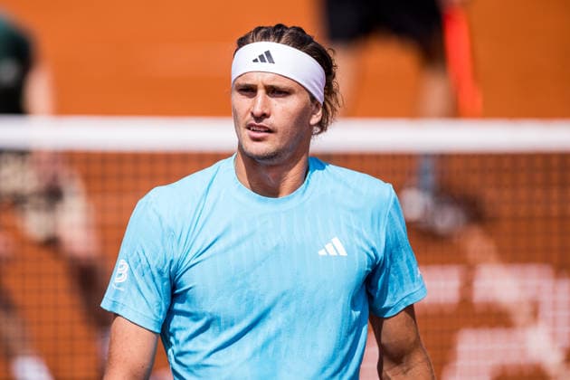 MUNICH, GERMANY - APRIL 18: Alexander Zverev (GER) during the BMW Open by Bitpanda Singles match between Alexander Zverev (GER) vs Flavio Cobolli (ITA) at MTTC Iphitos on April 18, 2026 in Munich, Germany. Bavaria Germany Copyright: xSteffiexWunderlx