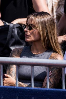 MUNICH, GERMANY - APRIL 18: Sophia Thomalla (girlfriend of Zverev) during the BMW Open by Bitpanda Singles match between Alexander Zverev (GER) vs Flavio Cobolli (ITA) at MTTC Iphitos on April 18, 2026 in Munich, Germany. Bavaria Germany Copyright: xSteffiexWunderlx