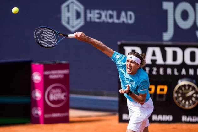 MUNICH, GERMANY - APRIL 18: Alexander Zverev (GER) during the BMW Open by Bitpanda Singles match between Alexander Zverev (GER) vs Flavio Cobolli (ITA) at MTTC Iphitos on April 18, 2026 in Munich, Germany. Bavaria Germany Copyright: xSteffiexWunderlx
