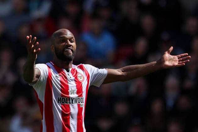 18th April 2026; Gtech Community Stadium, Brentford, London, England; Premier League Football, Brentford versus Fulham; Igor Thiago of Brentford reacts during the match HenningxvonxJagow
