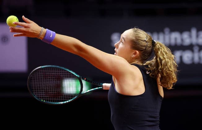 18.04.2026, Deutschland, Stuttgart, Tennis Porsche Tennis Grand Prix, Mirra Andreeva