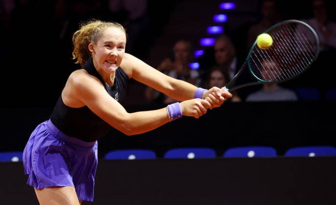 18.04.2026, Deutschland, Stuttgart, Tennis Porsche Tennis Grand Prix, Mirra Andreeva