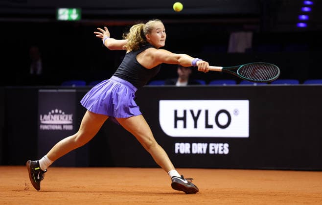 18.04.2026, Deutschland, Stuttgart, Tennis Porsche Tennis Grand Prix, Mirra Andreeva