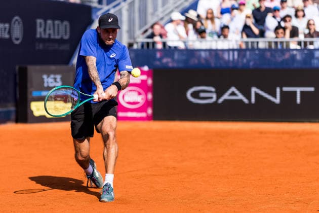 MUNICH, GERMANY - APRIL 18: Alex Molcan (SVK) during the BMW Open by Bitpanda Singles match between Alex Molcan (SVK) vs Ben Shelton (USA) at MTTC Iphitos on April 18, 2026 in Munich, Germany. Bavaria Germany Copyright: xSteffiexWunderlx