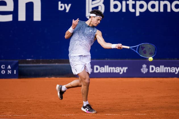 MUNICH, GERMANY - APRIL 18: Ben Shelton (USA) during the BMW Open by Bitpanda Singles match between Alex Molcan (SVK) vs Ben Shelton (USA) at MTTC Iphitos on April 18, 2026 in Munich, Germany. Bavaria Germany Copyright: xSteffiexWunderlx