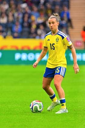 Strawberry Arena SOLNA, SWEDEN - APRIL 18: Julia Zigiotti Olme of Sweden during the World Cup 2027 qualifier match between Sweden and Serbia at Strawberry Arena on April 18, 2026 in Solna, Sweden. (Peter Sonander SPP) Copyright: xPeterxSonander SPPx Sportspressphoto_SPR132166