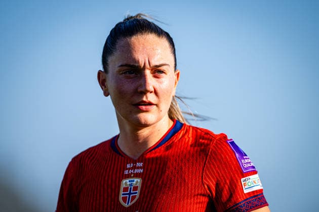 260418 Vilde Boe Risa of Norway during the FIFA Women s World Cup Qualifier football match between Slovenia and Norway on April 18, 2026 in Ptuj. Photo: Marius Simensen BILDBYRAN COP 238 MM0066 bbeng dam FIFA World Cup, WM, Weltmeisterschaft, Fussball qualifiers football fotball fotboll landskamp norge norway slovenia slovenien soccer vm kvalik vm-kvalifisering kvinner Copyright: MARIUSxSIMENSEN BB260418BB985