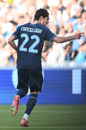 Ni Napoli 18 04 2026 - campionato di calcio serie A Napoli-Lazio foto Nicola Ianuale Image nella foto: esultanza gol Matteo Cancellieri 