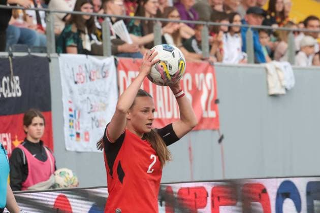 14.02.2026, Ried im Innkreis, AUT, Unterwegs in Oberösterreich, Fußball, FIFA WM-QualiÂ­fiÂ­kation Frauen, ÖsterÂ­reich vs DeutschÂ­land, im Bild Chiara D Angelo, AUT,