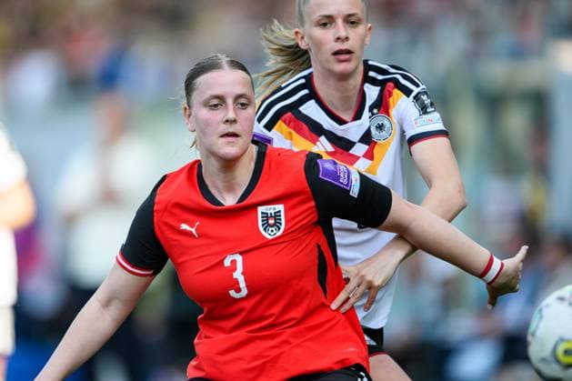 WOMEN SOCCER - FIFA World Cup, WM, Weltmeisterschaft, Fussball 2027, quali, AUT vs GER RIED,AUSTRIA,18.APR.26 - WOMEN SOCCER - FIFA Women s World Cup 2027, european qualifiers, OEFB international match, Länderspiel, Nationalmannschaft Austria vs Germany. Image shows Sarah Gutmann (AUT). GEPAxpictures xChristianxMoser