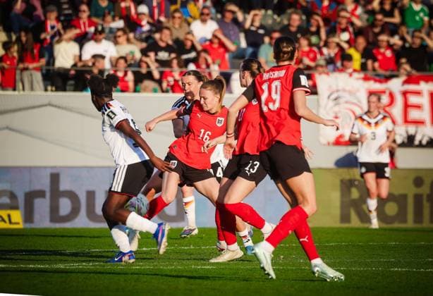 14.02.2026, Ried im Innkreis, AUT, Unterwegs in Oberösterreich, Fußball, FIFA WM-QualiÂ­fiÂ­kation Frauen, ÖsterÂ­reich vs DeutschÂ­land, im Bild Annabel Schasching, AUT,