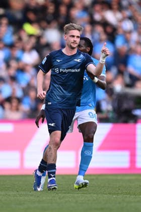 SSC Napoli v SS Lazio - Serie A Keneth Taylor of S.S. Lazio is in action during the 33rd day of the Serie A Championship between S.S.C. Napoli and S.S. Lazio at the Diego Armando Maradona Stadium on April 18, 2026, in Naples, Italy. Naples Italy  Copyright: xDomenicoxCippitellix originalFilename:cippitelli-sscnapol260418_npTiq.jpg