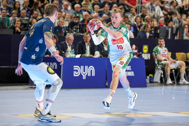 18.04.2026, xsscx, Handball, DHB-Pokal Lidl Final4, Halbfinale, Bergischer HC - SC Magdeburg, Saison 2025 2026 Herren, Lanxess Arena, Köln: Gisli Kristjansson (SC Magdeburg 10) Photo: xSandraxScherningxPressefotoKochx Nordrhein-Westfalen Deutschland