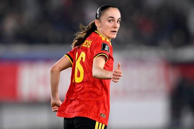 Belgium v Scotland - FIFA Women s World Cup 2027 League Phase LEUVEN, BELGIUM - APRIL 18 : Mertens Zenia of Belgium during the FIFA Women s World Cup 2027 League Phase between Belgium and Scotland on April 18, 2026 in Leuven, Belgium, 18 04 2026 Leuven Belgium  Copyright: xTomasxSiskx