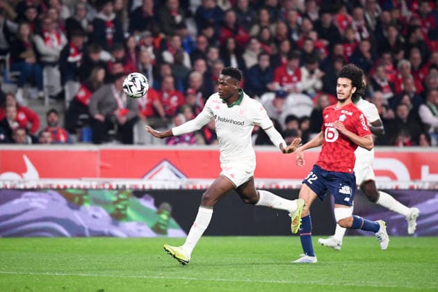 Lille OSC v OGC Nice - Ligue 1 McDonald s 2025 2026 28 Juma BAH (ogcn) during the Ligue 1 McDonald s match between Lille OSC and OGC Nice at Stade Pierre Mauroy on April 18, 2026 in Lille, France. Lille France  Copyright: xFEPx 776348359