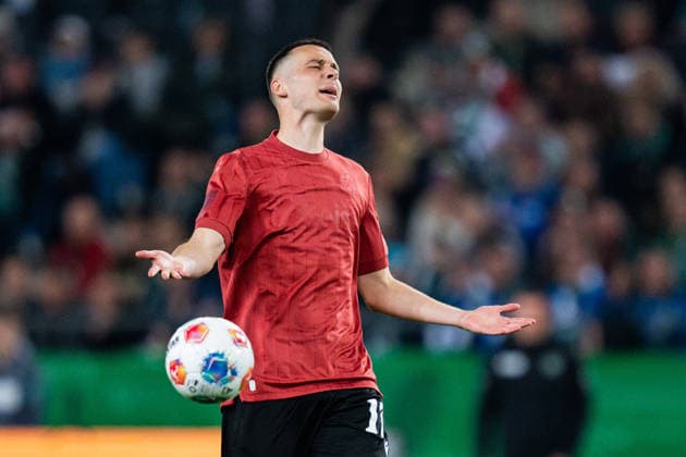 18.04.2026 - Fußball, 2025 2026, 2. Bundesliga, 30. Spieltag, Hannover 96 - SC Paderborn 07: Bastian Allgeier (Hannover) DFL REGULATIONS PROHIBIT ANY USE OF PHOTOGRAPHS AS IMAGE SEQUENCES AND OR QUASI-VIDEO.