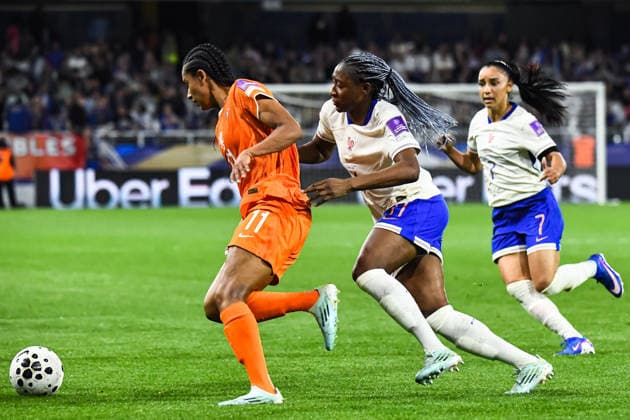 FOOTBALL : France Feminine vs Pays Bas Feminine - Qualidicaion coupe du monde - 4e journÃ e - 18 04 2026 Kadidiatou Diani (France) AuxerreFrance  Copyright: xBaptistexAutissierx