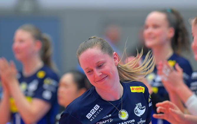 18.04.2026, MVP Suhls Lara Nagels, Volleyball, Damen, Finalrunde, Dresdner SC - VfB Suhl, (c) Dresden