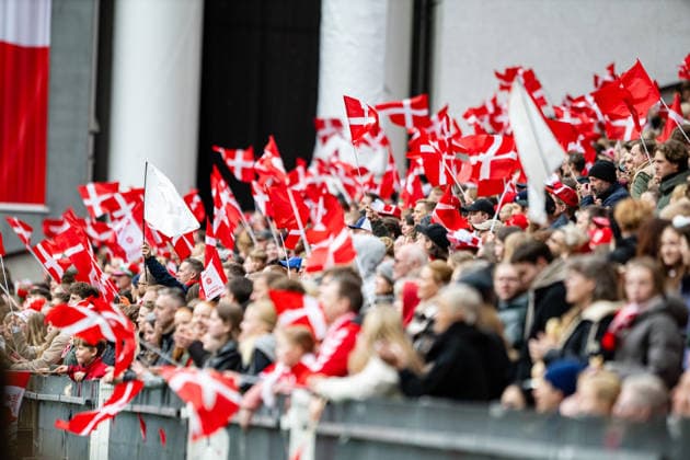 Denmark v Italy, Women™s World Cup Qualification, Copenhagen, Denmark Copenhagen, Denmark. 18th, April 2026. Football fans of Denmark seen on the stands at the Women™s World Cup Qualifier between Denmark and Italy at Parken in Copenhagen. Denmark, Copenhagen  Copyright: xGonzalesxPhoto TobiasxJorgensenx