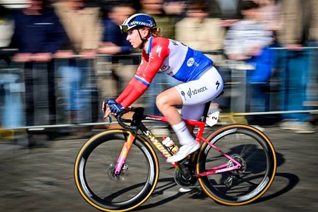 Dutch Lorena Wiebes of SD Worx-Protime pictured at the start of the women elite Amstel Gold Race one day cycling race, 257,4 km from Maastricht to Valkenburg, The Netherlands, Sunday 19 April 2026. DIRKxWAEM  x171306231x