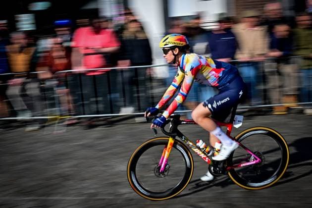 Belgian Mischa Bredewold of SD Worx-Protime pictured at the start of the women elite Amstel Gold Race one day cycling race, 257,4 km from Maastricht to Valkenburg, The Netherlands, Sunday 19 April 2026. DIRKxWAEM  x171306309x