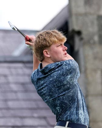 REPRO FREE *PRESS RELEASE NO REPRODUCTION FEE* EDITORIAL USE ONLY Flogas Irish Boys Amateur Open Championship, Malone Golf Club, Belfast 19 4 2026 Isaac Oliver Isaac Oliver 19 4 2026  Copyright: x INPHO RyanxByrnex RB2_8352