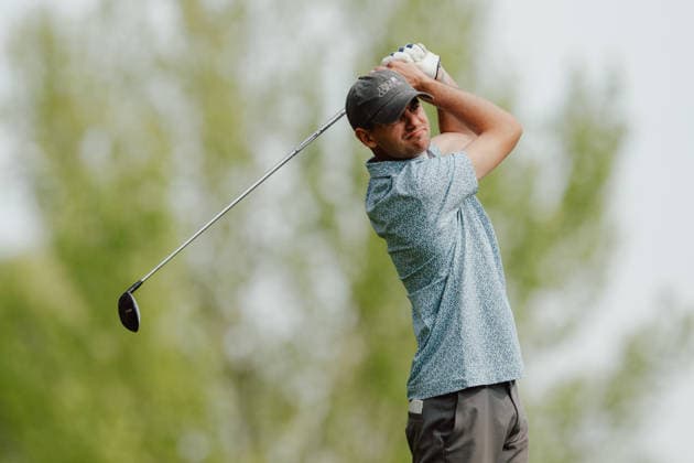 GOLF - AUT Int. Foursome Championship ATZENBRUGG,AUSTRIA,19.APR.26 - GOLF - Austrian International Foursome Championship, Diamond Country Club. Image shows Riccardo Kaiser (AUT).  GEPAxpictures xAlexanderxSolc