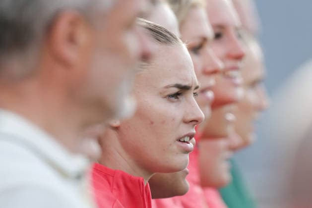 18.04.2026, xgrfx, Fussball WM Qualifikation Frauen, Österreich - Deutschland v.l. Laura Freigang (Deutsche Frauennationalmannschaft) (DFL DFB REGULATIONS PROHIBIT ANY USE OF PHOTOGRAPHS as IMAGE SEQUENCES and or QUASI-VIDEO) Ried *** 18 04 2026, xgrfx, Soccer World Cup Qualification Women, Austria Germany v l Laura Freigang German Womens National Team DFL DFB REGULATIONS PROHIBIT ANY USE OF PHOTOGRAPHS as IMAGE SEQUENCES and or QUASI VIDEO Ried