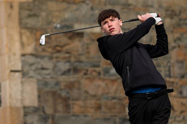 REPRO FREE *PRESS RELEASE NO REPRODUCTION FEE* EDITORIAL USE ONLY Flogas Irish Boys Amateur Open Championship, Malone Golf Club, Belfast 19 4 2026 Matthew Hanlon Matthew Hanlon 19 4 2026  Copyright: x INPHO RyanxByrnex RB2_8808