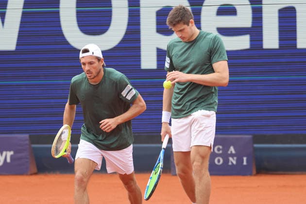 Jakob Schnaitter (GER) und Mark Wallner (GER) Tennis Finale Doppel Doubles Final BMW Open by Bitpanda 2026 ATP, Tennis Herren 500 München 19.04.2026 FOTO: Mladen Lackovic LakoPress