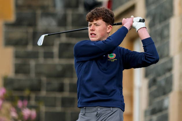 REPRO FREE *PRESS RELEASE NO REPRODUCTION FEE* EDITORIAL USE ONLY Flogas Irish Boys Amateur Open Championship, Malone Golf Club, Belfast 19 4 2026 Jamie Sharpe Jamie Sharpe 19 4 2026  Copyright: x INPHO RyanxByrnex RB1_0665