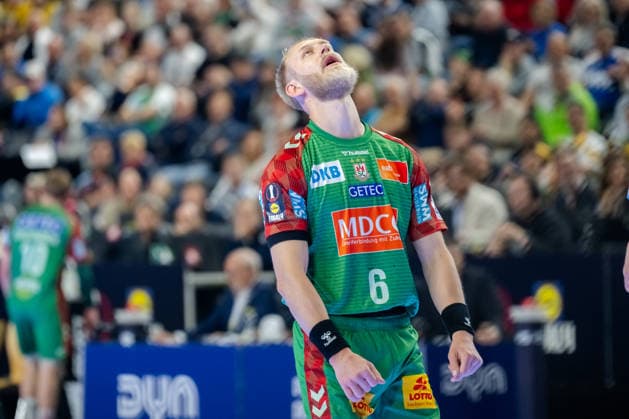 Köln, 19.04.2026, Handball, Herren, Lidl Final4, DHB Pokal, Spiel um Platz 3, TBV Lemgo Lippe - SC Magdeburg Matthias Musche (SC Magdeburg, 6) nach einem verworfenen Torversuch Köln Lanxess Arena NRW Germany