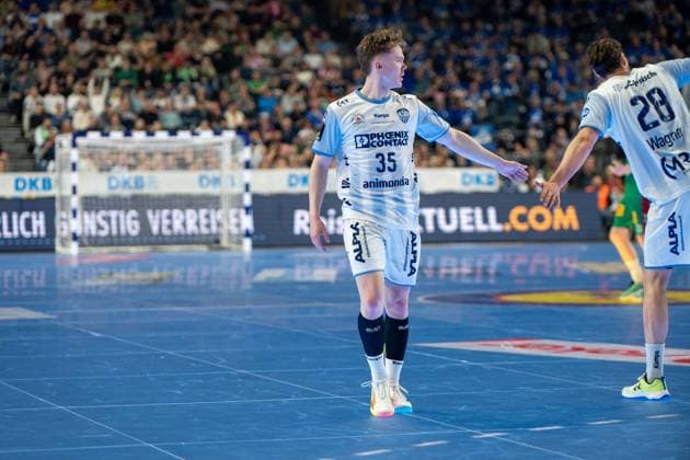 Jarnes Faust, Aussen (TBV Lemgo Lippe 35), TBV Lemgo Lippe - SC Magdeburg, DHB-Pokal Maenner, Herren, 6. Spieltag, Spiel um Platz 3, Daikin HBL, Lidl Final 4, 19.04.2026 Köln NRW Deutschland